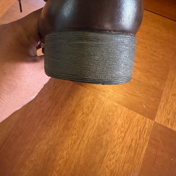 Steve Madden Brown Leather Lace-Up Ankle Boots 10 - Picture 7 of 9